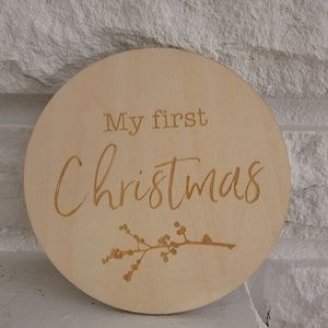 My first Christmas photo prop